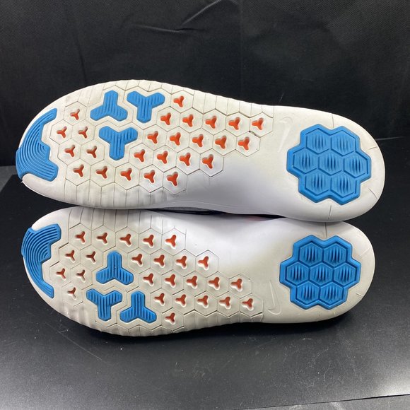 Nike Free TR8 Low Textile Trainers AJ7681-008 Blue/Orange/White Sz 10.5 - Picture 7 of 10